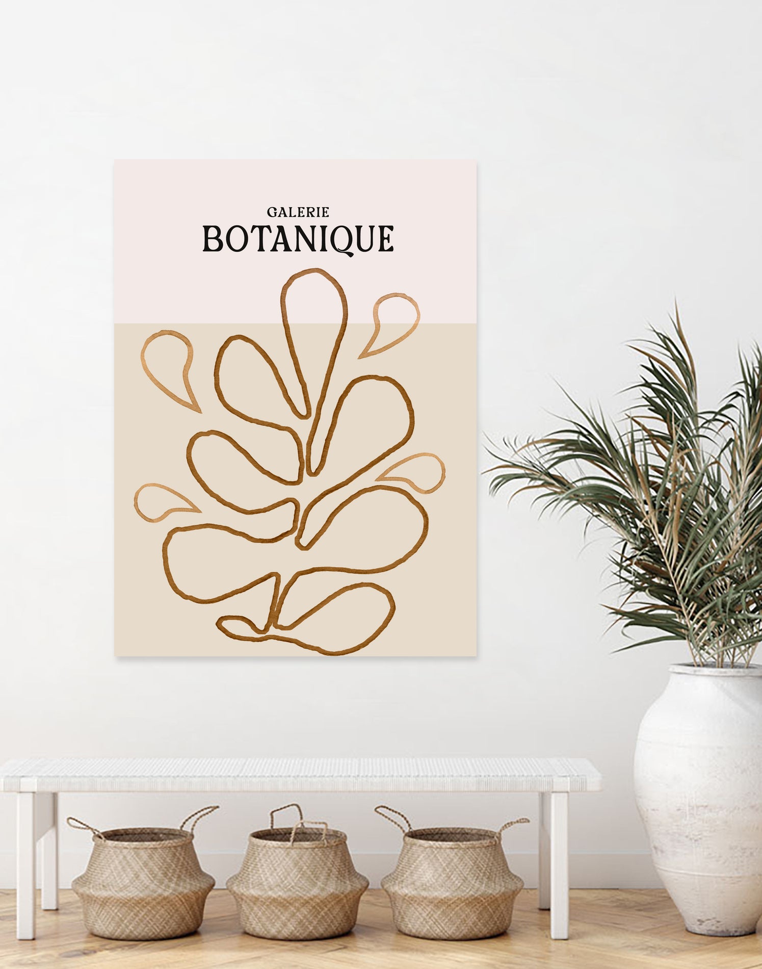 Earthy Leaf Lines by Treechild on GIANT ART -  botanical art print