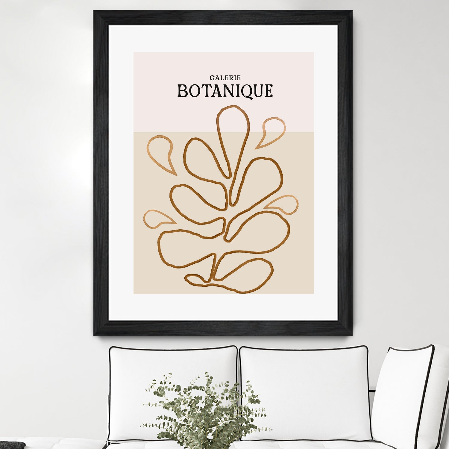 Earthy Leaf Lines by Treechild on GIANT ART -  botanical art print