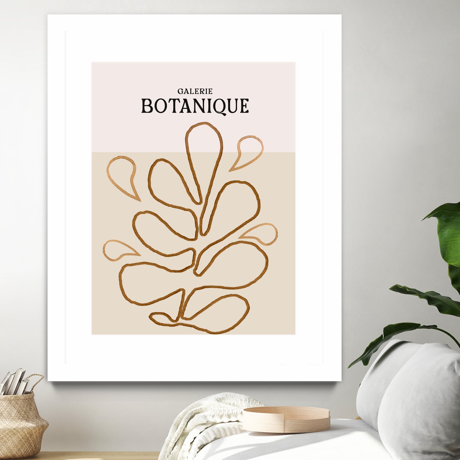 Earthy Leaf Lines by Treechild on GIANT ART -  botanical art print