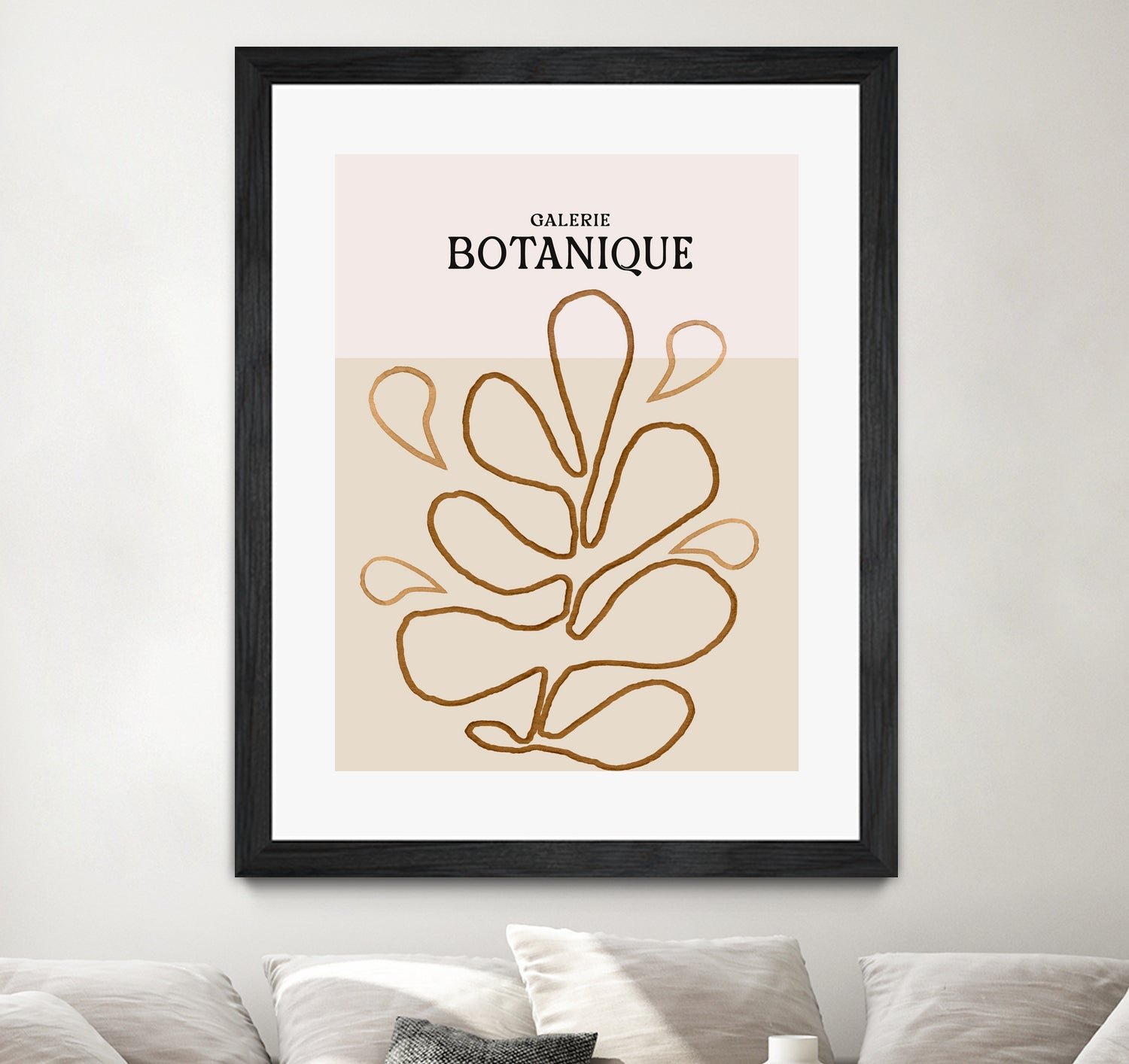 Earthy Leaf Lines by Treechild on GIANT ART -  botanical art print