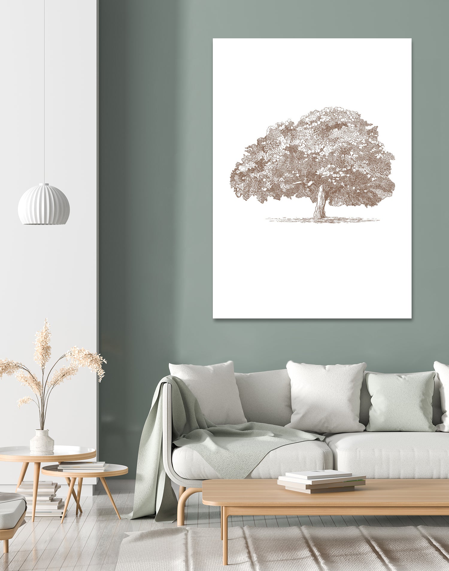 Big Tree in Brown Sepia by Katie Oa#039;Shea on GIANT ART - 2550 illustration