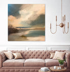 Serene Seascape Under a Dynamic Sky by Anna-Karin Bergius on GIANT ART - abstract landscape nature and landscapes abstract landscape