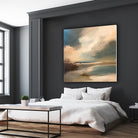 Serene Seascape Under a Dynamic Sky by Anna-Karin Bergius on GIANT ART - abstract landscape nature and landscapes abstract landscape