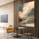 Serene Seascape Under a Dynamic Sky by Anna-Karin Bergius on GIANT ART - abstract landscape nature and landscapes abstract landscape