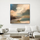 Serene Seascape Under a Dynamic Sky by Anna-Karin Bergius on GIANT ART - abstract landscape nature and landscapes abstract landscape