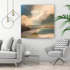 Serene Seascape Under a Dynamic Sky by Anna-Karin Bergius on GIANT ART - abstract landscape nature and landscapes abstract landscape
