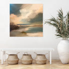 Serene Seascape Under a Dynamic Sky by Anna-Karin Bergius on GIANT ART - abstract landscape nature and landscapes abstract landscape