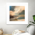 Serene Seascape Under a Dynamic Sky by Anna-Karin Bergius on GIANT ART - abstract landscape nature and landscapes abstract landscape