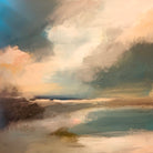 Serene Seascape Under a Dynamic Sky by Anna-Karin Bergius on GIANT ART - abstract landscape nature and landscapes abstract landscape