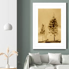 Two Trees Capturing Simplicity And Nature by Santhosh ch on GIANT ART - 14071 illustration