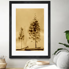 Two Trees Capturing Simplicity And Nature by Santhosh ch on GIANT ART - 14071 illustration
