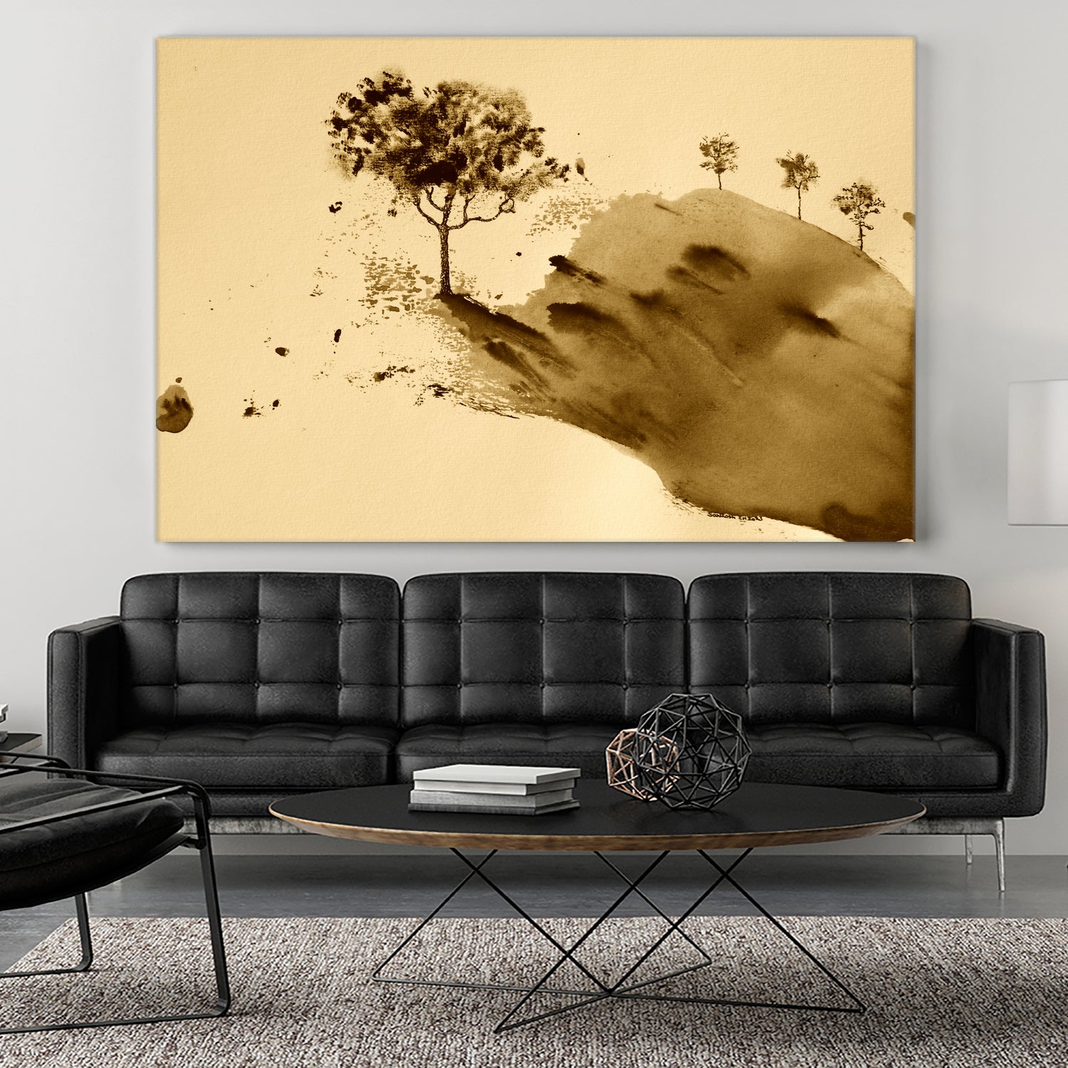 Whispering Hillside by Santhosh ch on GIANT ART - 19917 illustration