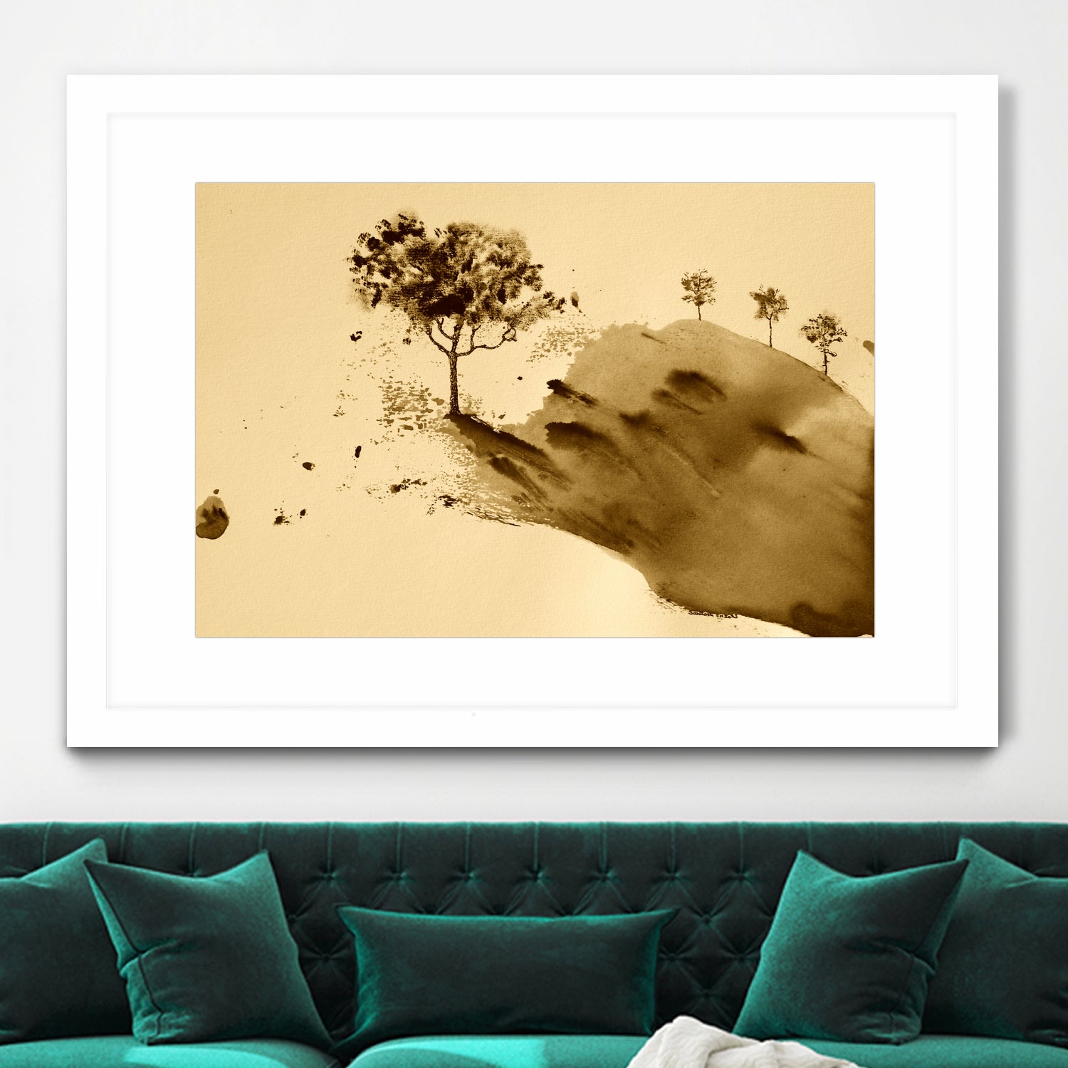 Whispering Hillside by Santhosh ch on GIANT ART - 19917 illustration