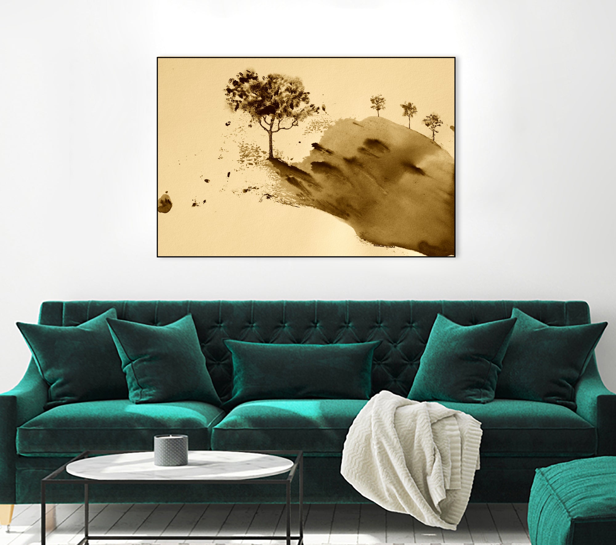 Whispering Hillside by Santhosh ch on GIANT ART - 19917 illustration