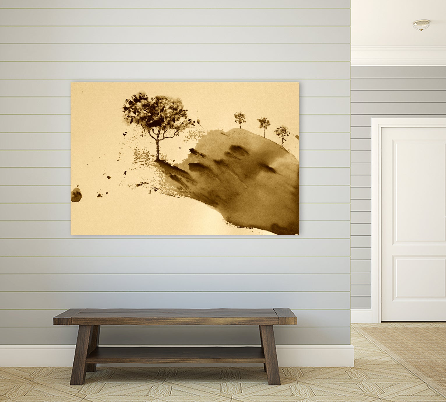 Whispering Hillside by Santhosh ch on GIANT ART - 19917 illustration