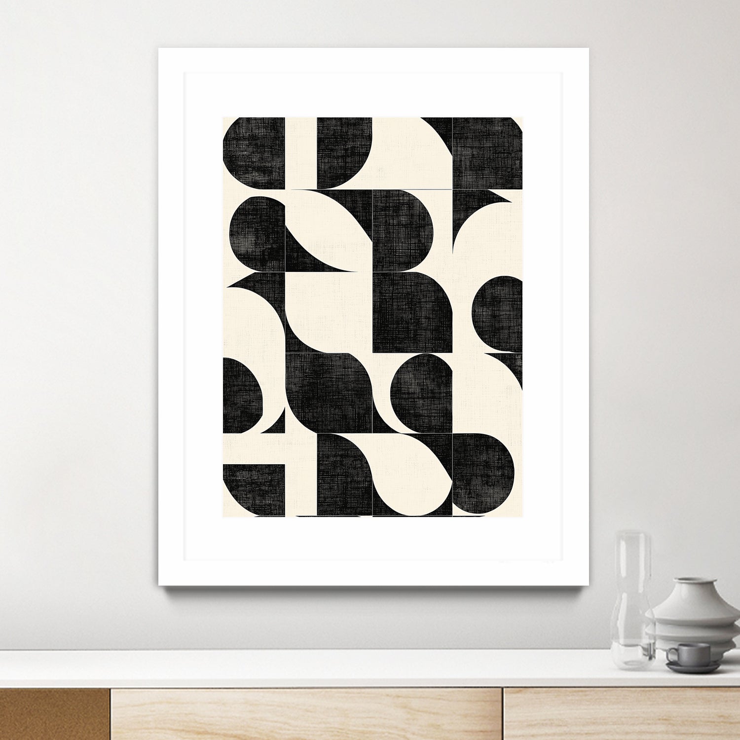 Geometric Black and White Patterns by Layla Oz on GIANT ART - 2972 illustration