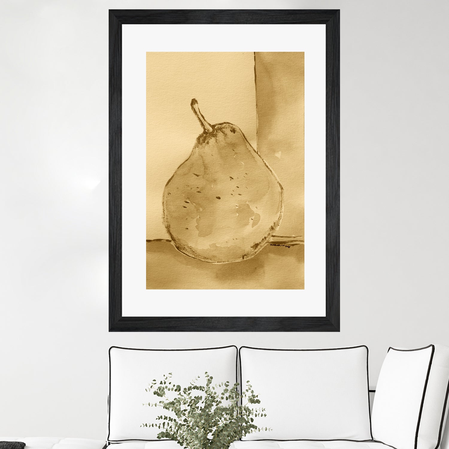 Golden Pear Shimmer by Santhosh ch on GIANT ART - 12763 illustration