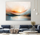 Sunset Over A Calm Body Of Water by Alpenglow Workshop on GIANT ART - abstract abstract sunset