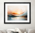 Sunset Over A Calm Body Of Water by Alpenglow Workshop on GIANT ART - abstract abstract sunset