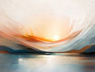 Sunset Over A Calm Body Of Water by Alpenglow Workshop on GIANT ART - abstract abstract sunset