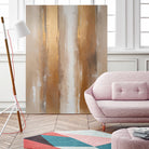 Stripes In Soft Neutrals by Alpenglow Workshop on GIANT ART - abstract abstract wall art