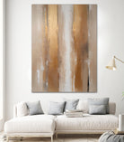 Stripes In Soft Neutrals by Alpenglow Workshop on GIANT ART - abstract abstract wall art