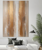 Stripes In Soft Neutrals by Alpenglow Workshop on GIANT ART - abstract abstract wall art
