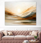 Sunset Through Misty Peaks by Alpenglow Workshop on GIANT ART - abstract abstract landscape