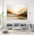 Sunset Through Misty Peaks by Alpenglow Workshop on GIANT ART - abstract abstract landscape