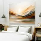 Sunset Through Misty Peaks by Alpenglow Workshop on GIANT ART - abstract abstract landscape