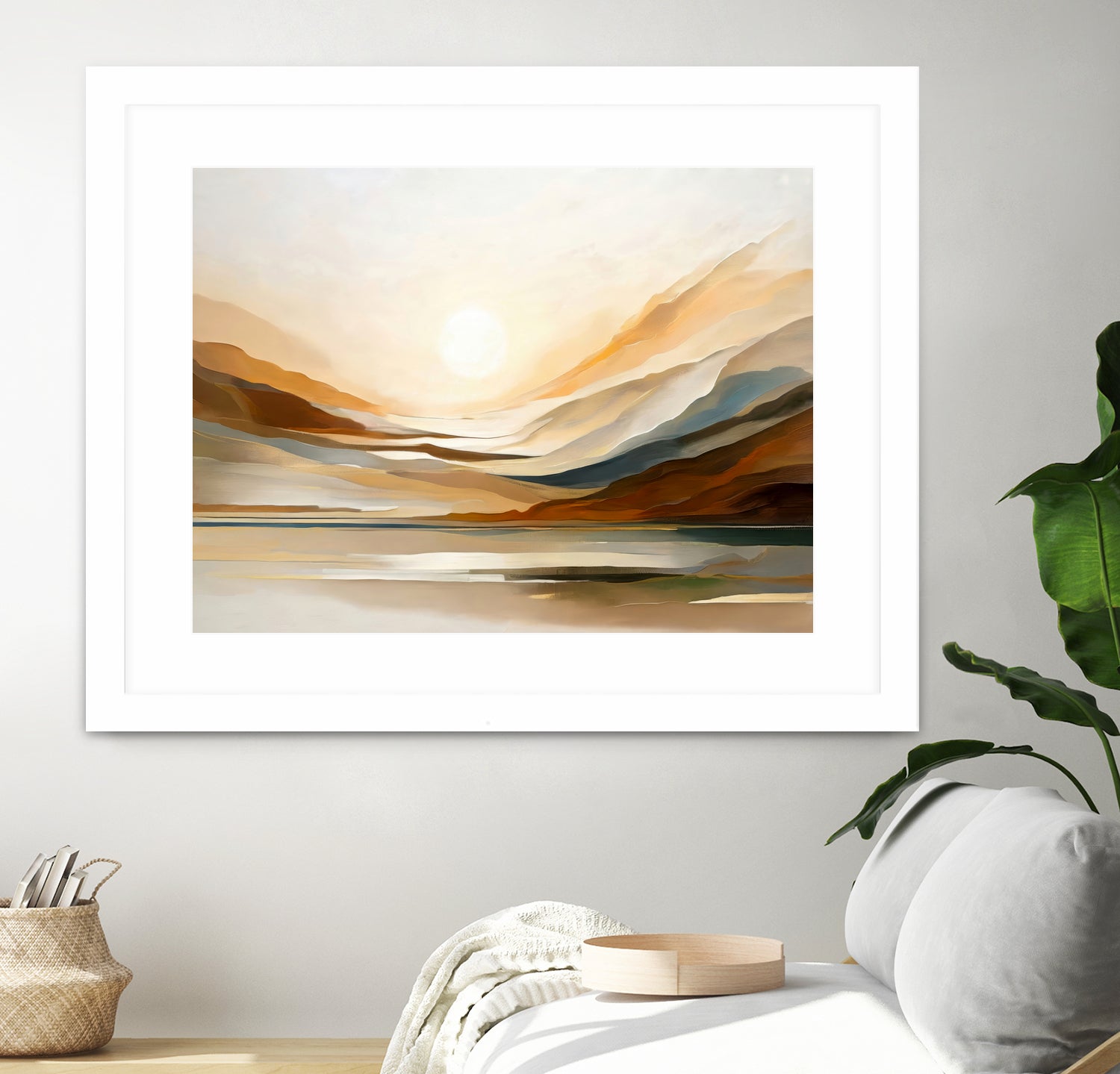 Sunset Through Misty Peaks by Alpenglow Workshop on GIANT ART - abstract abstract landscape