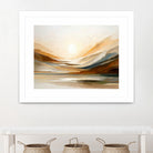 Sunset Through Misty Peaks by Alpenglow Workshop on GIANT ART - abstract abstract landscape