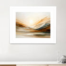 Sunset Through Misty Peaks by Alpenglow Workshop on GIANT ART - abstract abstract landscape