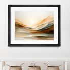 Sunset Through Misty Peaks by Alpenglow Workshop on GIANT ART - abstract abstract landscape