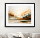 Sunset Through Misty Peaks by Alpenglow Workshop on GIANT ART - abstract abstract landscape