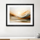 Sunset Through Misty Peaks by Alpenglow Workshop on GIANT ART - abstract abstract landscape