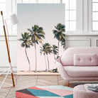 Blush Tropical Trees by Kathrin Pienaar on GIANT ART - palm trees  palm trees