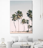 Blush Tropical Trees by Kathrin Pienaar on GIANT ART - palm trees  palm trees
