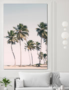 Blush Tropical Trees by Kathrin Pienaar on GIANT ART - palm trees  palm trees