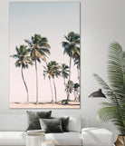 Blush Tropical Trees by Kathrin Pienaar on GIANT ART - palm trees  palm trees