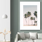 Blush Tropical Trees by Kathrin Pienaar on GIANT ART - palm trees  palm trees