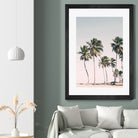 Blush Tropical Trees by Kathrin Pienaar on GIANT ART - palm trees  palm trees
