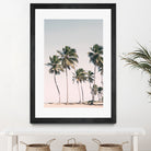 Blush Tropical Trees by Kathrin Pienaar on GIANT ART - palm trees  palm trees