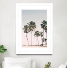 Blush Tropical Trees by Kathrin Pienaar on GIANT ART - palm trees  palm trees