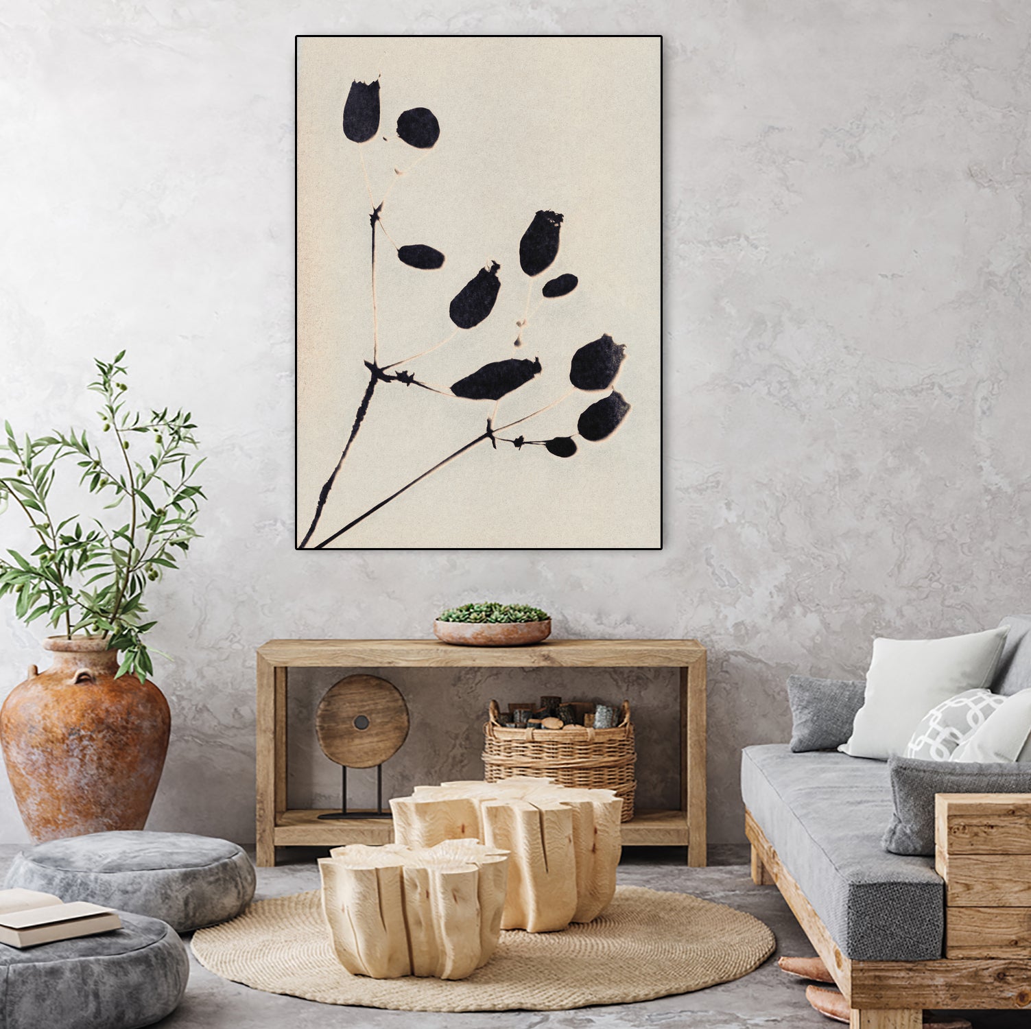Wildflower In Bloom by Alisa Galitsyna on GIANT ART - monochrome  monochrome