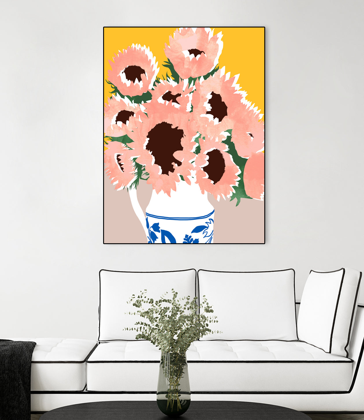 Sunshine On a Cloudy Day by Uma Gokhale on GIANT ART - floral art flowers and plants floral art