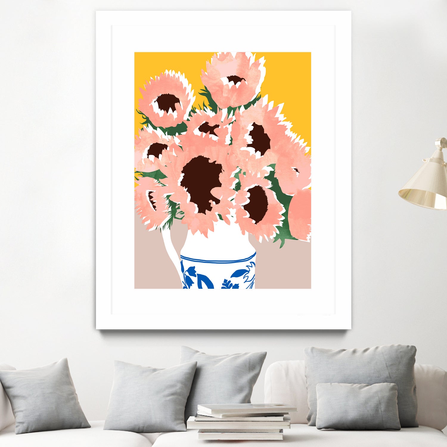 Sunshine On a Cloudy Day by Uma Gokhale on GIANT ART - floral art flowers and plants floral art