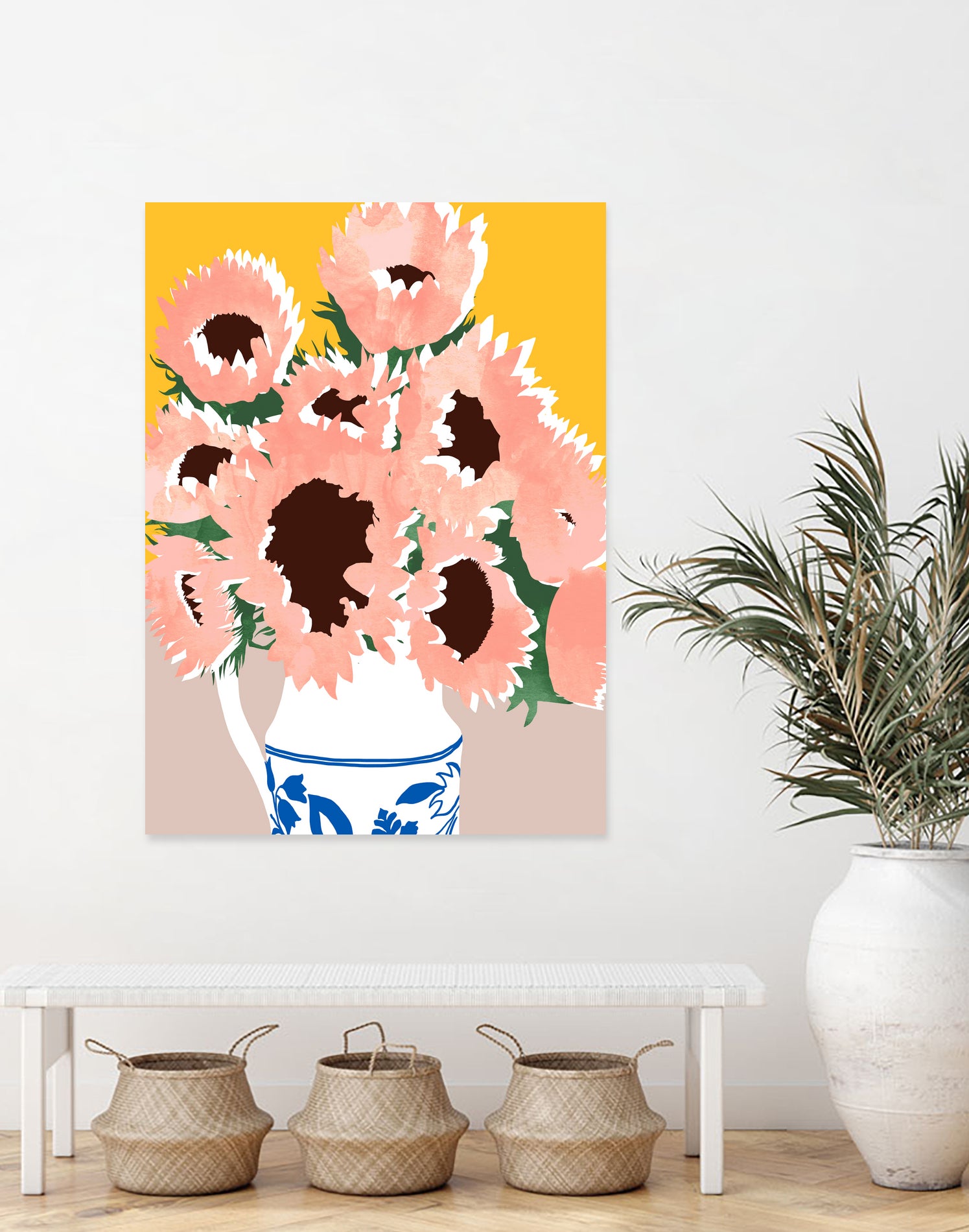 Sunshine On a Cloudy Day by Uma Gokhale on GIANT ART - floral art flowers and plants floral art