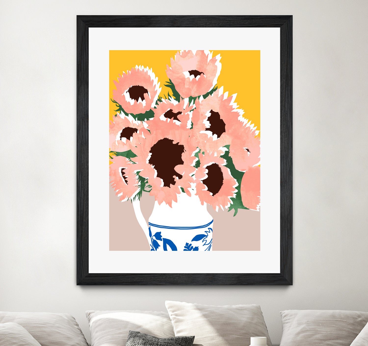 Sunshine On a Cloudy Day by Uma Gokhale on GIANT ART - floral art flowers and plants floral art