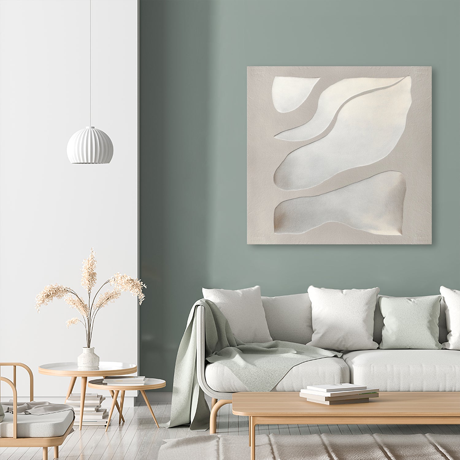 Flowing Shapes in Soft Neutral Tones by Alma on GIANT ART - abstract abstract